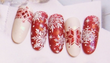 冬日雪花 ｜專業美甲｜沙龍應用｜NLT教學部｜異素材｜彩繪粉｜冬｜雪花｜教學影片