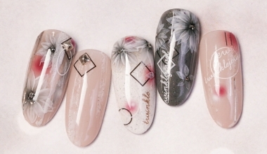 優雅手繪花 ｜專業美甲｜沙龍應用｜沙龍彩繪設計｜暈染｜教學影片