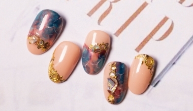 琉璃金箔 ｜專業美甲｜沙龍應用｜台灣老師｜異素材｜鏡面粉｜Canidice｜教學影片