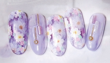 紫語花 ｜專業美甲｜沙龍應用｜台灣老師｜花｜Candice｜鏡面粉｜教學影片