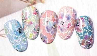 浮雕蕾絲花卉 ｜專業美甲｜沙龍應用｜台灣老師｜花｜Kelly｜蕾絲｜教學影片