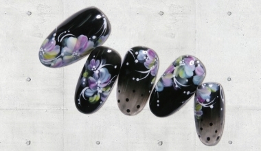 幻彩渲染花卉 ｜專業美甲｜沙龍應用｜台灣老師｜花｜Kelly｜漸層｜透膚｜教學影片