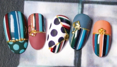 可愛幾何（專業） ｜專業美甲｜沙龍彩繪設計｜Fei Fei｜暈染｜bynaillabo｜教學