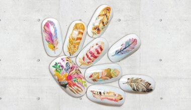 羽毛彩繪 ｜專業美甲｜沙龍應用｜台灣老師｜沙龍彩繪設計｜Kelly｜羽毛｜教學影片