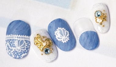 Mermaid Cowboy ｜專業美甲｜沙龍應用｜台灣老師｜沙龍彩繪設計｜Vicky｜蕾絲｜牛仔｜教學影片