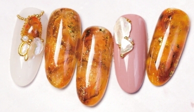 經典琥珀 ｜專業美甲｜沙龍應用｜沙龍彩繪設計｜暈染｜教學影片