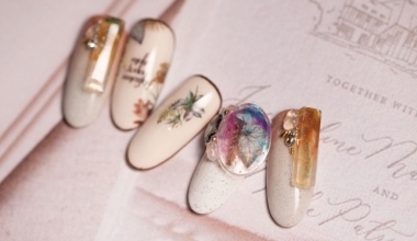 植物水晶化石 ｜專業美甲｜沙龍應用｜沙龍彩繪設計｜暈染｜教學