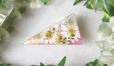 滴膠透明森女系髮夾 ｜DIY工藝｜手作飾品｜日本老師｜滴膠應用｜不凋花｜乾燥花｜亮粉｜教學