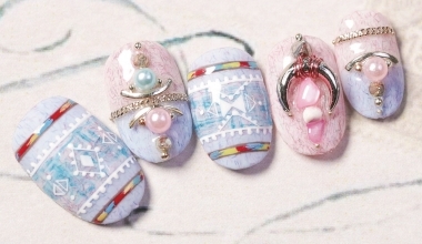 Fringed Scarf ｜專業美甲｜沙龍應用｜台灣老師｜民族風｜Vicky｜教學