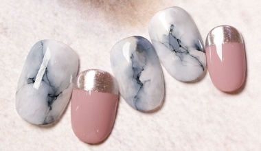 暈染液應用-黑白石紋 ｜專業美甲｜沙龍應用｜台灣老師｜石紋｜Louise｜暈染｜暈染液｜教學