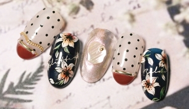 手繪百合 ｜專業美甲｜沙龍應用｜台灣老師｜花｜Helen｜貼紙｜教學