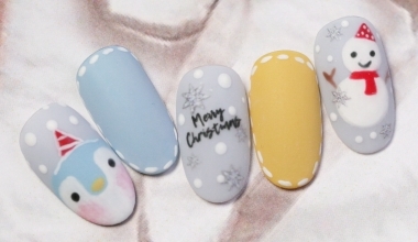 甜蜜聖誕夜 ｜DIY美甲｜彩繪｜NLT教學部｜企鵝｜冬天｜X'mas｜教學