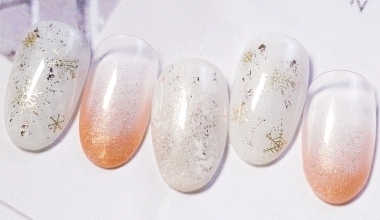 白金雪花 ｜DIY美甲｜彩繪｜台灣老師｜貼紙｜箔紙｜雪花｜漸層｜教學