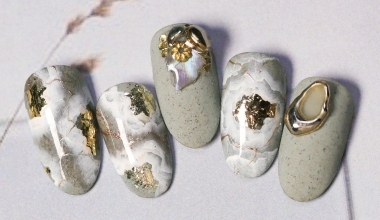 深度石紋 ｜專業美甲｜沙龍應用｜台灣老師｜石紋｜Ruru｜金箔｜教學