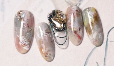 甲油膠暈染運用 ｜專業美甲｜沙龍應用｜台灣老師｜暈染｜Ruru｜亮粉｜貝殼｜砂糖膠｜教學