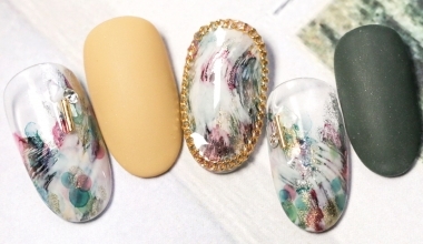 斑彩墜 ｜專業美甲｜沙龍應用｜台灣老師｜暈染液｜HuiHui｜貝殼｜箔紙｜教學