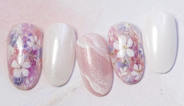 浮游花 ｜專業美甲｜沙龍應用｜台灣老師｜Evie｜水彩｜金箔｜奶油膠｜教學