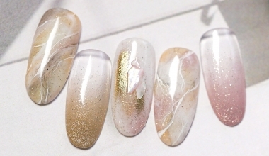 金沙石紋 ｜專業美甲｜沙龍應用｜台灣老師｜石紋｜東東｜教學