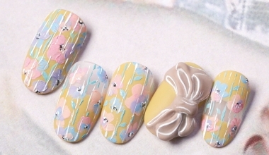 微立體油彩花卉 ｜專業美甲｜沙龍應用｜台灣老師｜Kelly｜碎花｜奶油膠｜教學