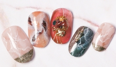 琉璃石 ｜專業美甲｜沙龍應用｜台灣老師｜Ting｜金箔｜奶油膠｜石頭｜教學