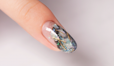 Koper異素材設計 ｜專業美甲｜沙龍應用｜台灣老師｜異素材｜Ellie｜貝殼片｜金線｜鏡面粉｜教學