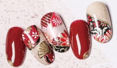 絢麗和風 ｜專業美甲｜沙龍應用｜Evie｜正月｜新年｜和風｜教學影片