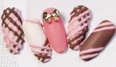 線條綜合美味巧克力 ｜專業美甲｜Kat｜情人節｜巧克力｜教學