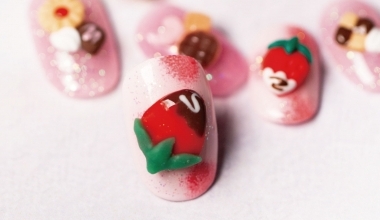 草莓巧克力 ｜專業美甲｜沙龍應用｜台灣老師｜粉雕｜Yumi｜教學