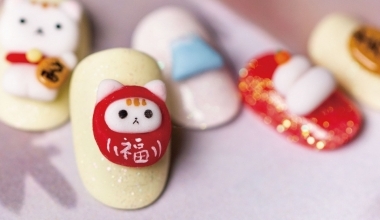 招福不倒翁貓咪 ｜專業美甲｜沙龍應用｜台灣老師｜粉雕｜Yumi｜不倒翁｜動物｜貓咪｜教學