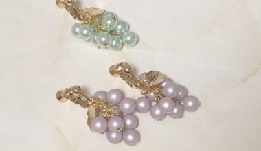 白玉葡萄耳環 ｜DIY工藝｜手作工藝｜日本老師｜其他｜日本工藝｜教學