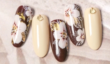 手繪復古印花 ｜專業美甲｜沙龍應用｜NLT教學部｜花｜Alashi｜教學