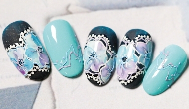 花漾水染 ｜專業美甲｜沙龍應用｜台灣老師｜花｜Kelly｜教學