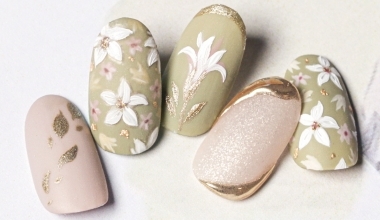 百合花開 ｜專業美甲｜沙龍應用｜台灣老師｜花｜Evie｜百合花｜教學