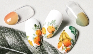 水彩香桔 ｜專業美甲｜沙龍應用｜台灣老師｜水彩｜Evie｜水果｜教學