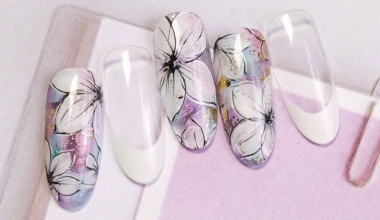 手繪感印花 ｜專業美甲｜沙龍應用｜NLT教學部｜花｜Alashi｜教學