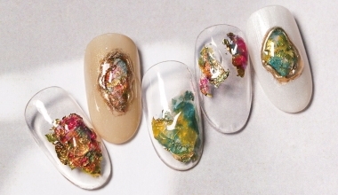 晶透寶石 ｜DIY美甲｜彩繪｜NLT教學部｜異素材｜子蒨｜箔紙｜教學