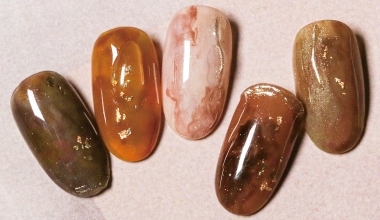 秋意 ｜DIY美甲｜彩繪｜NLT教學部｜暈染｜子蒨｜鏡面粉｜教學