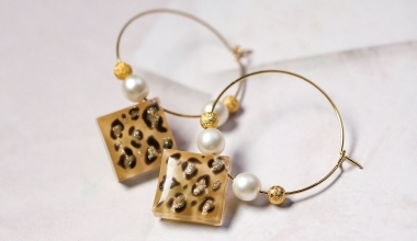 彩繪豹紋耳環 ｜DIY工藝｜手作飾品｜NLT教學部｜滴膠應用｜mika｜凝膠｜造型設計｜PADICO｜教學