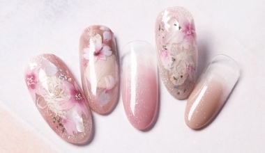 飛燕櫻花 ｜專業美甲｜沙龍應用｜台灣老師｜花｜Ruru｜櫻花｜教學