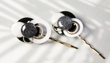 圓圈圈造型髮夾 ｜DIY工藝｜手作飾品｜NLT教學部｜滴膠應用｜mika｜亮粉｜造型設計｜PADICO｜教學