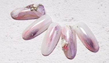 流沙香檳粉 ｜專業美甲｜沙龍應用｜NLT教學部｜暈染｜Alashi｜教學