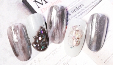 金屬層次刷染 ｜DIY美甲｜彩繪｜NLT教學部｜異素材｜子蒨｜教學