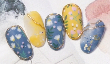 復古清新小花 ｜DIY美甲｜彩繪｜NLT教學部｜子蒨｜教學