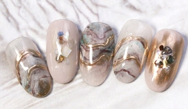 瑪瑙石紋 ｜DIY美甲｜彩繪｜NLT教學部｜子蒨｜教學