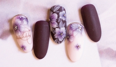 花卉版面設計 ｜專業美甲｜沙龍應用｜沙龍彩繪設計｜暈染｜Alashi｜教學