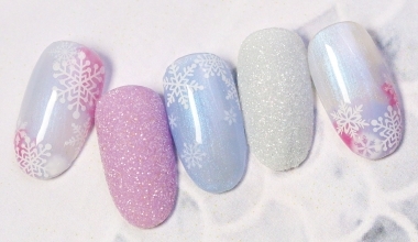 雪花飄飄 ｜DIY美甲｜彩繪｜NLT教學部｜異素材｜子蒨｜教學