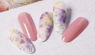 雲霧紫陽花 ｜專業美甲｜沙龍應用｜NLT教學部｜花｜Alashi｜教學