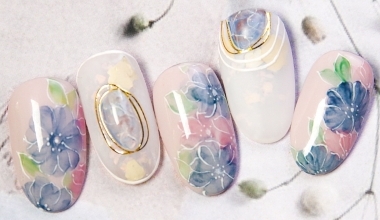 水彩花墨 ｜專業美甲｜沙龍應用｜台灣老師｜花｜Candice｜教學