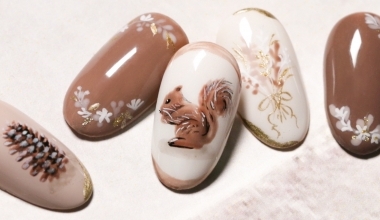 松鼠進食中 ｜專業美甲｜沙龍應用｜台灣老師｜沙龍彩繪設計｜Evie｜動物｜松鼠｜教學