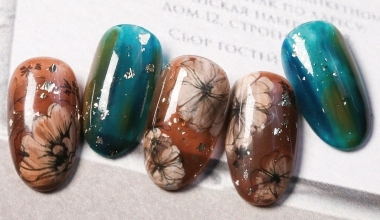 靜謐之美 ｜專業美甲｜沙龍應用｜台灣老師｜貼紙｜東東｜金箔｜花｜教學